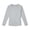 Gray, variant on SDNall Girls Long Sleeve Athletic T Shirt, Solid Quick-Dry Round Neck Tops, Running Exercise Wear Tee for Girls 4-15 Years