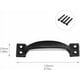 thumbnail image 2 of Manijas para muebles, manijas para puertas, distancia entre centros de aldea, cocina de aleación de zinc, puerta de ático, cobertizo de jardín (120 mm) 10 manijas, 2 of 5