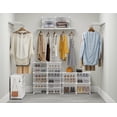 thumbnail image 2 of Organizador de zapatos HOMIDEC de 8 niveles para armario, 32 pares, metal blanco, 2 of 9