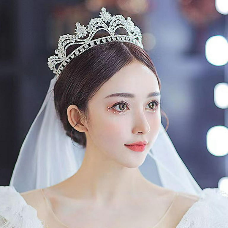 Beautiful bridal hairband  Bridal hair veil, Wedding hair