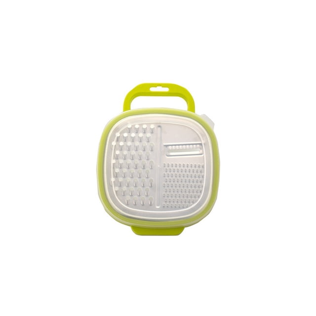 Ounissouiy Cortador de frutas, patatas, zanahorias, rallador, triturador resistente a la oxidación, utensilios de cocina, multifuncional para Cocina y Comedor Verde Grande