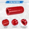 thumbnail image 4 of Unique Bargains Reinforced Silicone Coolant Cap Kit 12mm 0.47" ID Turbo Bypass Valve Cap Universal for Car Red, 4 of 6