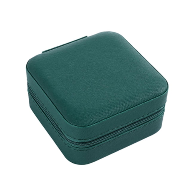 Caja de joyería Mini soporte caja de almacenamiento de joyería para pendientes anillos pulsera Verde Yinane Estuche organizador de joyas.