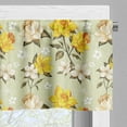 thumbnail image 3 of Ambesonne Spring Valance Pack of 2, Floral Narcissus Branch, 54"X18", Yellow Khaki Cream, 3 of 5
