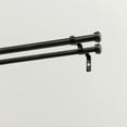 thumbnail image 2 of Exclusive Home Topper Double Curtain Rod and Finial Set, Oil Rubbed Bronze, 36"-72", 2 of 6