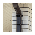 thumbnail image 5 of 4Pcs Downspout Adapter Gutter Downspout Strap 2X3 Inch Downspout Leader Strap, white aluminium alloy White, 5 of 6