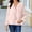 Pink, variant on Juslio Blouses for Womens Long Sleeve Shirts Ruched Tops V Neck Casual Blouses Blue L