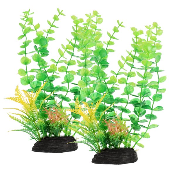 YSNOOWE 2Ud Artificiales Para Acuario Decorativas Resistente Al Desgaste Colores Variados Para