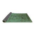 thumbnail image 2 of Ahgly Company Indoor Round Oriental Turquoise Blue Traditional Area Rugs, 6' Round, 2 of 4
