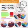 thumbnail image 4 of Cuadros Decorativos Kits de pintura portátil DIY Crystal Diamond Mirror por Number para niña (062) Wdftyju embutido en tela, 4 of 4