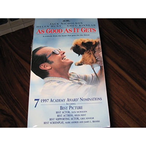 Pre-Owned As Good as It Gets 1998 VHS Tape SHRINKWRAP HYPE STICKER Jack Nicholson