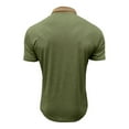 thumbnail image 5 of Yiliang Mens Vintage Wrinkle Free Polo Shirt Stretch Comfortable Summer Top business Ready Tee, 5 of 6
