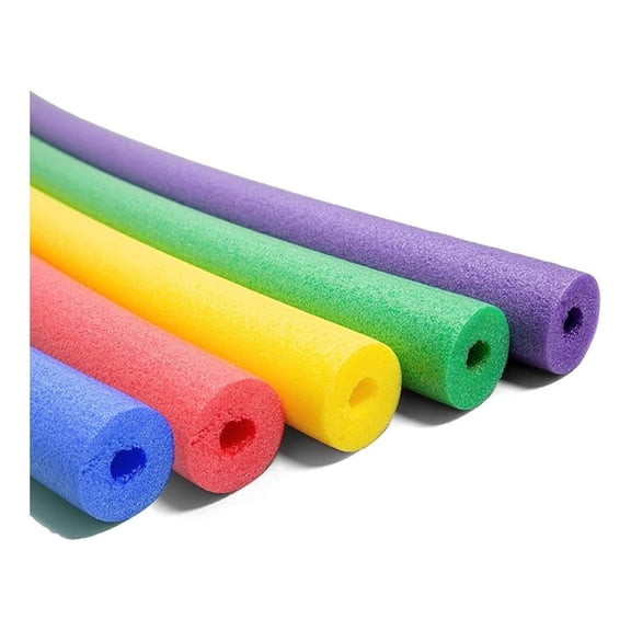 Swim Noodle 18 Pack Pool Noodles, Red, Blue, Green, , Yellow Foam, 4.5 feet, 55"L x 3.25"W x 3.25"H each
