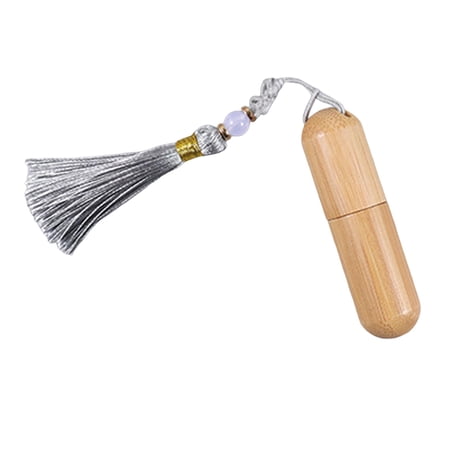 Essential Oil Roller Bottle 5ml Portable & Practical Essential Oil Container Gray Tassels
