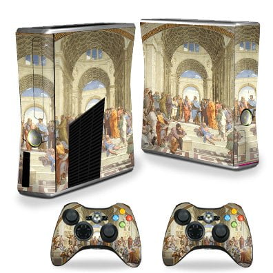 MightySkins Skin Compatible avec Xbox 360 Xbox 360 S Console - École d'Athènes / Étui Autocollant en Vinyle Protecteur, Durable et Unique / Facile à Appliquer, à Retirer et à Changer de Styles / Fabriqué aux É.-U.