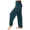 thumbnail image 2 of Lotus and Luna Deep Teal Harem Pants, 2 of 6