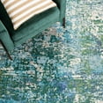 thumbnail image 6 of SAFAVIEH Madison Flowers Vintage Abstract Runner Rug, Green/Turquoise, 2'2" x 14', 6 of 8