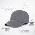 thumbnail image 3 of Washed Cotton Baseball Cap, Low Profile Adjustable Dad Hat for Casual Wear, TIKA, 3 of 7
