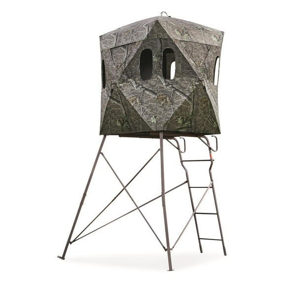 Guide Gear 4x4 6' Tripod Tower and Blind Mossy Oak Country Roots