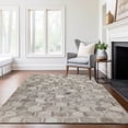 thumbnail image 6 of Addison Rugs Mayfield Washable Cowhide Double Octagons Gray Rectangle Rug, 9' x 12', 6 of 6