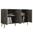 thumbnail image 2 of Castle Place Modern Sideboard Buffet Cabinet, Dark Grey, 2 of 9