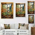 thumbnail image 4 of Designart "Summer Blooms at the Farmhouse Window I" Farm Framed Wall Art - Country Brown Farm Windows Entryway Framed Wall Art, 4 of 6