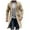 Khaki, variant on QHFBli Mens Double Trench Coat Men Solid Color Lapel Button Cardigan Mid Length Windbreaker Jacket Casual Loose Comfortable Grey XXXL