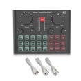 thumbnail image 1 of Loomza D6 Sound Card Wireless Condenser Microphone Multi-Microphone Kits Tabletop, 1 of 6