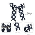 thumbnail image 3 of Motique Accessories Polka Dot Jumbo Bows with Tails for Women 1 Piece (Navy Large Polka), 3 of 4