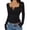 Black, variant on Tqcoqu Women's Long Sleeve Henley Tops,Ribbed Knit Slim Fitted Trendy Basic Tees,Layer 2026 Fall Fashion Outfits,Black Women's S-XXXL