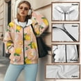 thumbnail image 6 of SCRAWLGOD Lemon Flower Womens Hoodies Zip Up Lightweight Sweaters for Women Plus Size S Long Sleeve Women Oversized Sweatshirt Soft Activewear Women Jacket for Picnic, 6 of 7
