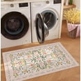 thumbnail image 6 of Bleum Cade Area Rug 2'x3' Washable Entryway Rugs,Boho Pink Floral Vintage Non Slip Door Mat Indoor Outdoor,Soft Faux Wool Low-Pile Welcome Door Mat for Hallway Laundry Entryway, 6 of 12