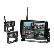 7 Inch Car Monitor AHD Wireless DVR Display Vehicle Auto Screen Rear View Truck Monitors Reverse Backup Recorder Wifi Camera ,Easy to Operate