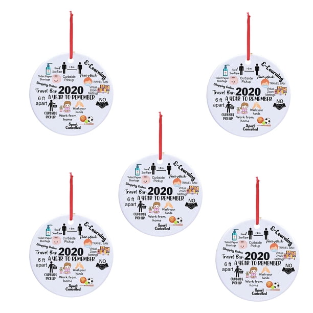 Ganfancp Personaliza Adornos Colgantes para Decoración Navideña Rebajas Flash Deals 5 Colgantes de Navidad