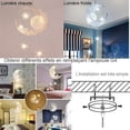 thumbnail image 5 of Lámpara colgante industrial con forma de luna y estrellas, luz LED de techo, luminaria de aluminio con 5 bombillas para dormitorio infantil, luz blanca cálida, 5 of 5
