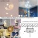 thumbnail image 5 of Lámpara de suspensión industrial Moon Stars Lámpara de techo LED Accesorio de iluminación de aluminio con 5 bombillas para dormitorio de niños Luz blanca cálida, 5 of 5