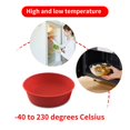 thumbnail image 4 of Injueey Molde para pasteles de panadería, molde de silicona resistente a altas temperaturas antiadherente, herramienta para hornear Utensilios de cocina rojo 8 pulgadas, 4 of 6