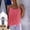 Watermelon Red, variant on QUNYINEY Camisole Tank Top Women Red Chiffon Tops Loose Fit Crew Neck Pleated Summer Sleeveless Womens Shirts