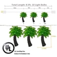 thumbnail image 2 of Cadena de luces con forma de palmera SUNSGNE, 2,6 m, para interiores y exteriores, 2 of 6