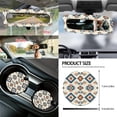 thumbnail image 5 of Renewold Car Seat Cover Set 14 PCS, with Steering Wheel Seat Belt Pad Garbage Bin Armrest Pad Rearview Mirror Handbrake Cover Set Coaster Fit Most Vehicles, Southwest American Tribal Blue Orange, 5 of 7