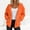 Orange, variant on Lunaseek Womens Zip Up Sweatshirts Oversized Hoodies Long Sleeve Casual Outwear Fall Fashion Outfits with Pockets
