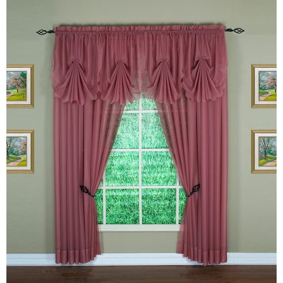 FKHDGF-Emelia Original Voile Panel 120", Mauve, 60" W x 120" L