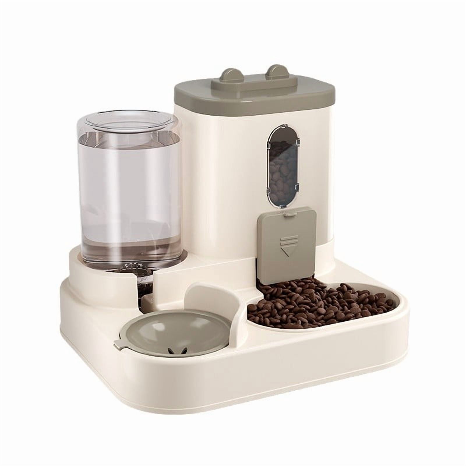 LilyLustre Pet feeding and drinking integrated automatic water feeder Automatic feeder cat water food pet bowl automatic food
