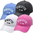 thumbnail image 3 of Gorra de béisbol con letras bordadas, estilo retro, estilo retro, artístico y versátil, 3 of 6