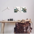 thumbnail image 2 of Stupell Industries Aquatic Sea Turtles Swimming Graphic Art Unframed Art Print Wall Art, Set of 2, Design by Carol Robinson, 2 of 6