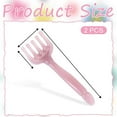 thumbnail image 2 of Scalp Massager Handheld Comb, Resin Relax Massage Tool, Manual Relaxation Tool, Hair Massage Comb, Scalp Handheld Comb for Soothing Head Neck Lymph Acupoint Treatment - Set of 2, Pink, 2 of 9