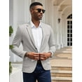 thumbnail image 4 of COOFANDY Men's Suit Jackets Two Button Casual Blazer Sport Coat Notched Lapel Knit Sport Jacket, 4 of 6