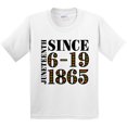 thumbnail image 3 of Inktastic Juneteenth Since 6-19-1865 Youth T-Shirt, 3 of 5