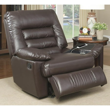 Serta Big & Tall Memory Foam Massage Recliner, Faux Leather, Multiple Color (Best Big Man Recliner Chair)