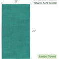 thumbnail image 3 of Elegant Comfort Turkish Cotton Jumbo Bath Towel, 1-Piece, 35" x 70", Highly Absorbent - Soft Bathroom Towel, Turquoise, 3 of 5